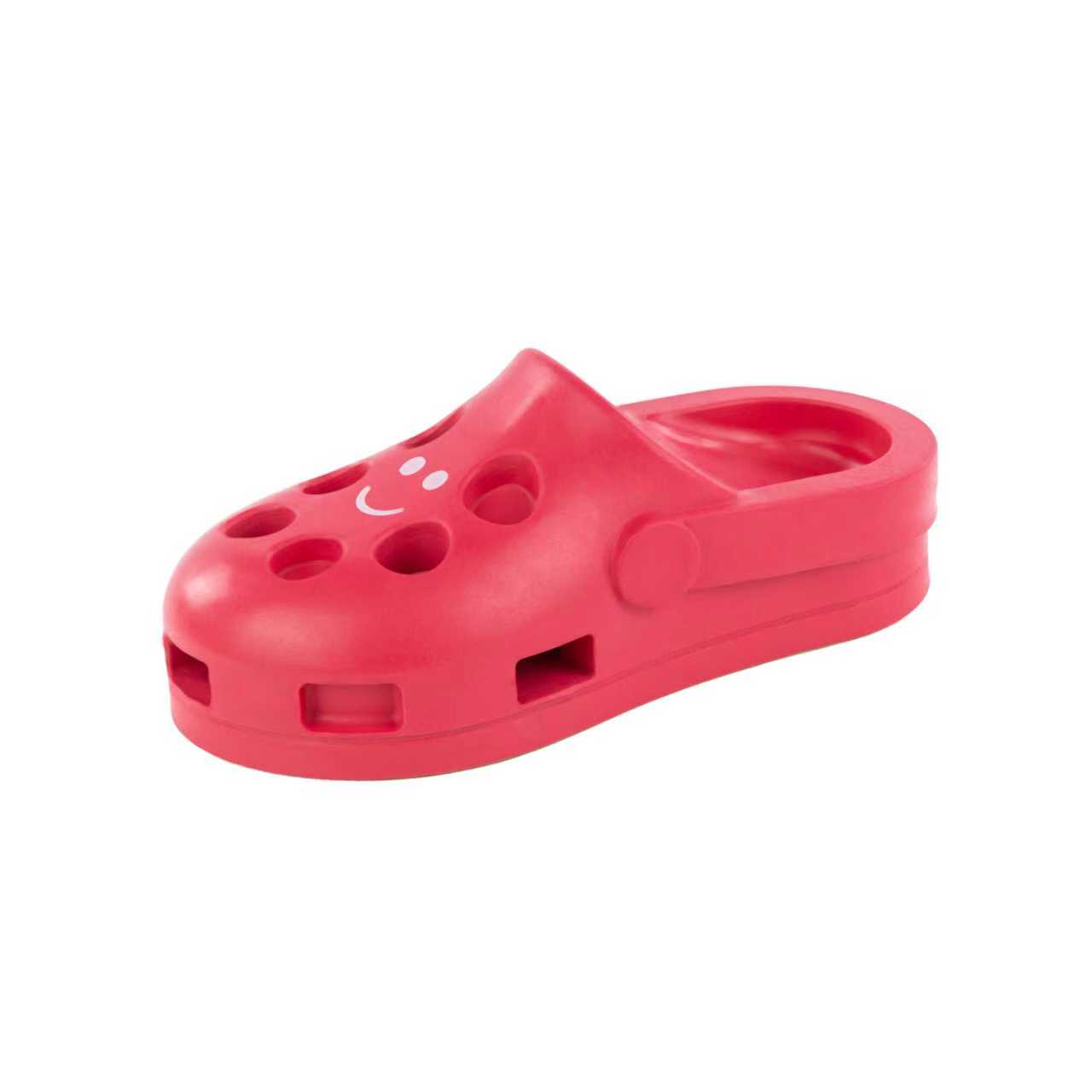 Fuzzl Clog Treat Toy | Rubber Red – Durable Dog Toy