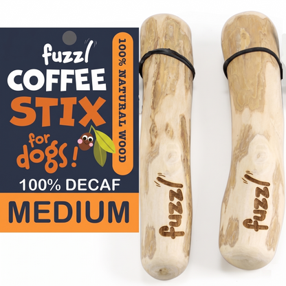 Fuzzl Coffee Stix Medium 2-Pack | Chew Toy for Small Dogs