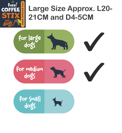 Fuzzl Coffee Stix Large 1-Pack | Chew Toy for Small Dogs