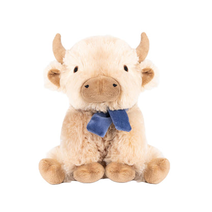 Fuzzl Bonnie the Highland Cow Soft Dog Toy with Moo Sound
