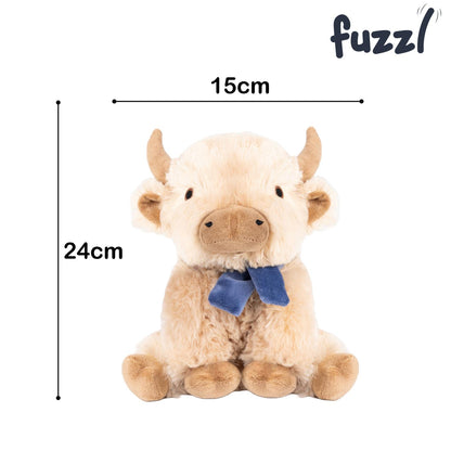 Fuzzl Bonnie the Highland Cow Soft Dog Toy with Moo Sound