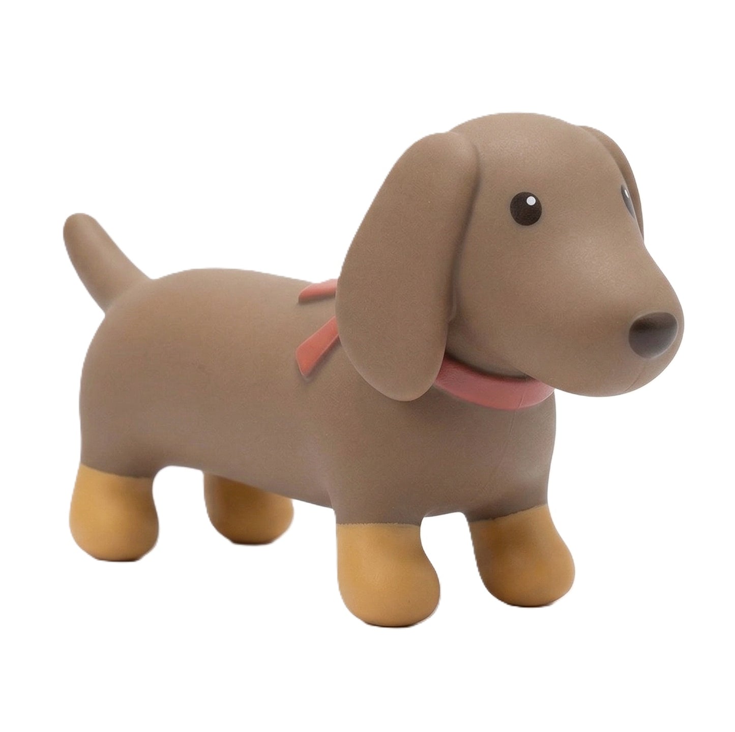 Sizzles Latex Dachshund Dog Toy Small | Gold Boots Squeaky Toy