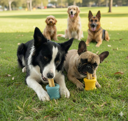 Fuzzl Yak Chew Holder Toy Blue | Durable Dog Treat Holder