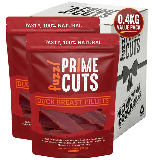 Fuzzl Prime Cuts 100% Natural Duck Breast Treats | 2x200g