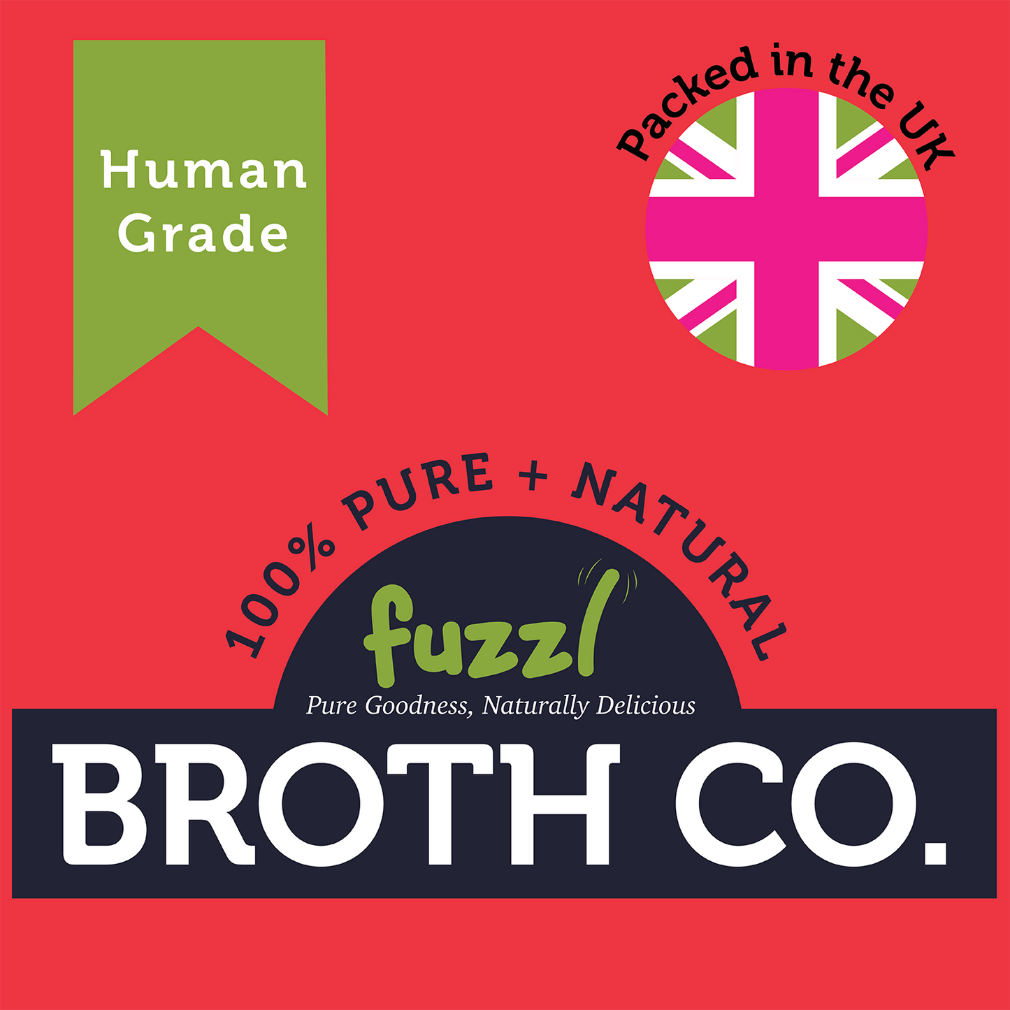 Fuzzl Broth Co. Beef Bone Broth for Dogs 250g