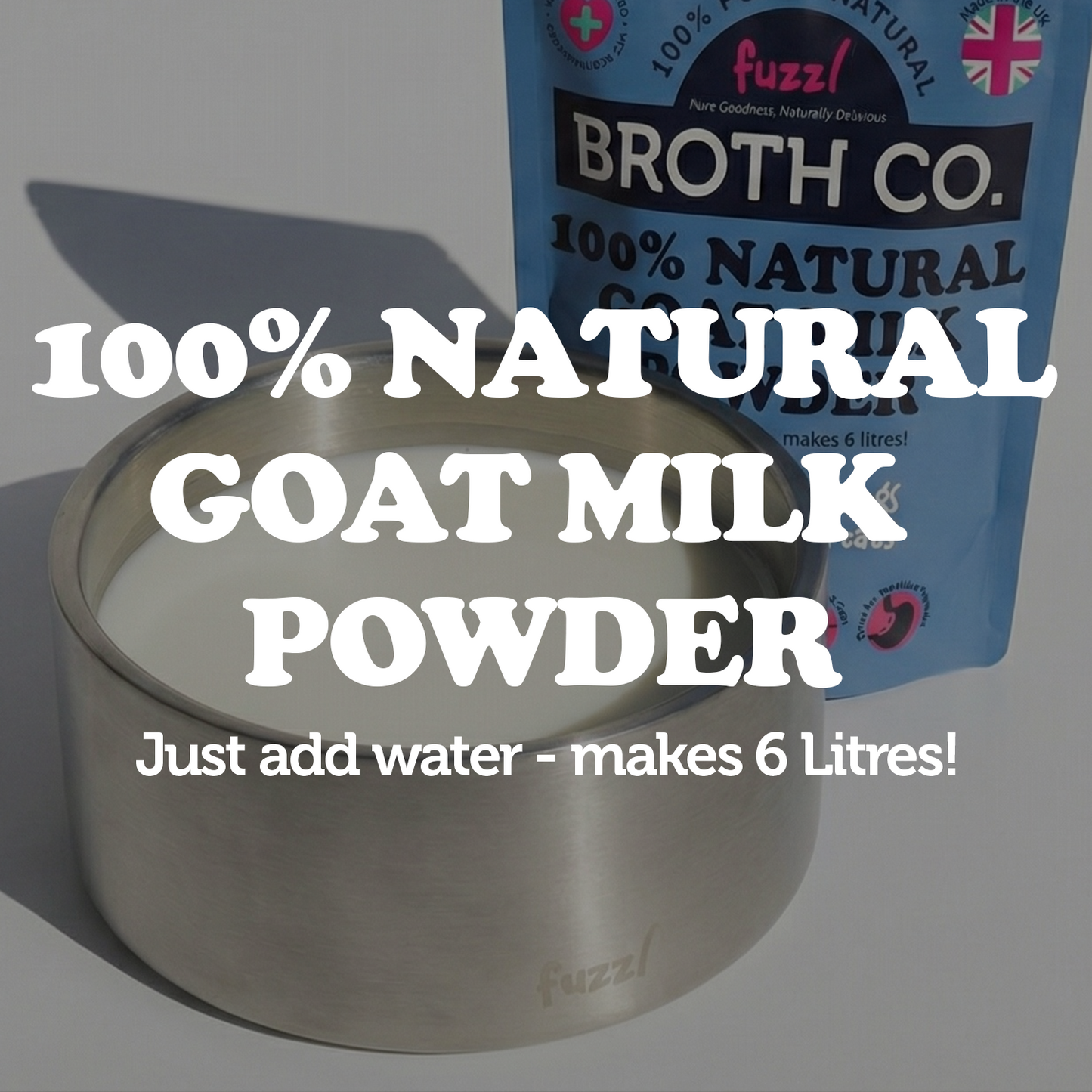 Fuzzl 100% Natural Goat Milk Powder 250g | Dog & Cat Supplement