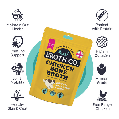 Fuzzl Broth Co. Chicken Bone Broth for Dogs 100g