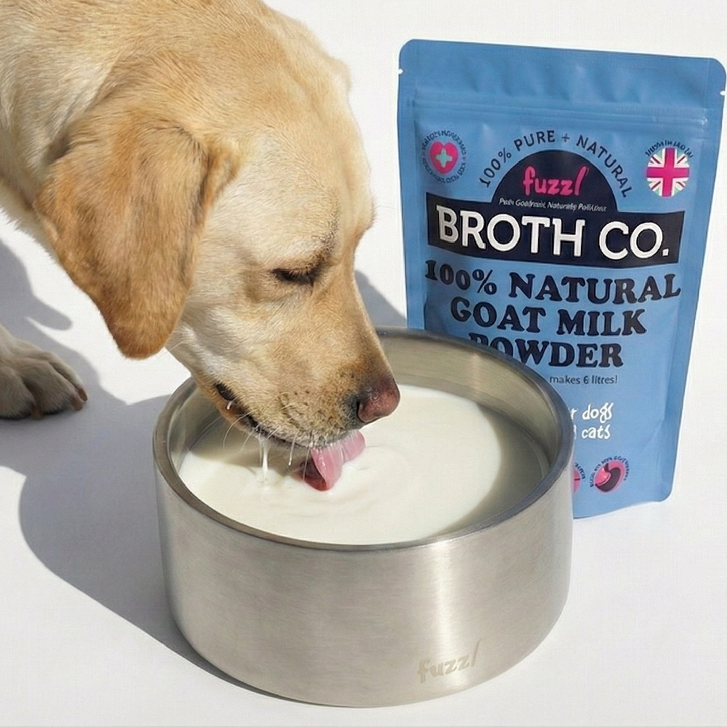 Fuzzl 100% Natural Goat Milk Powder 250g | Dog & Cat Supplement