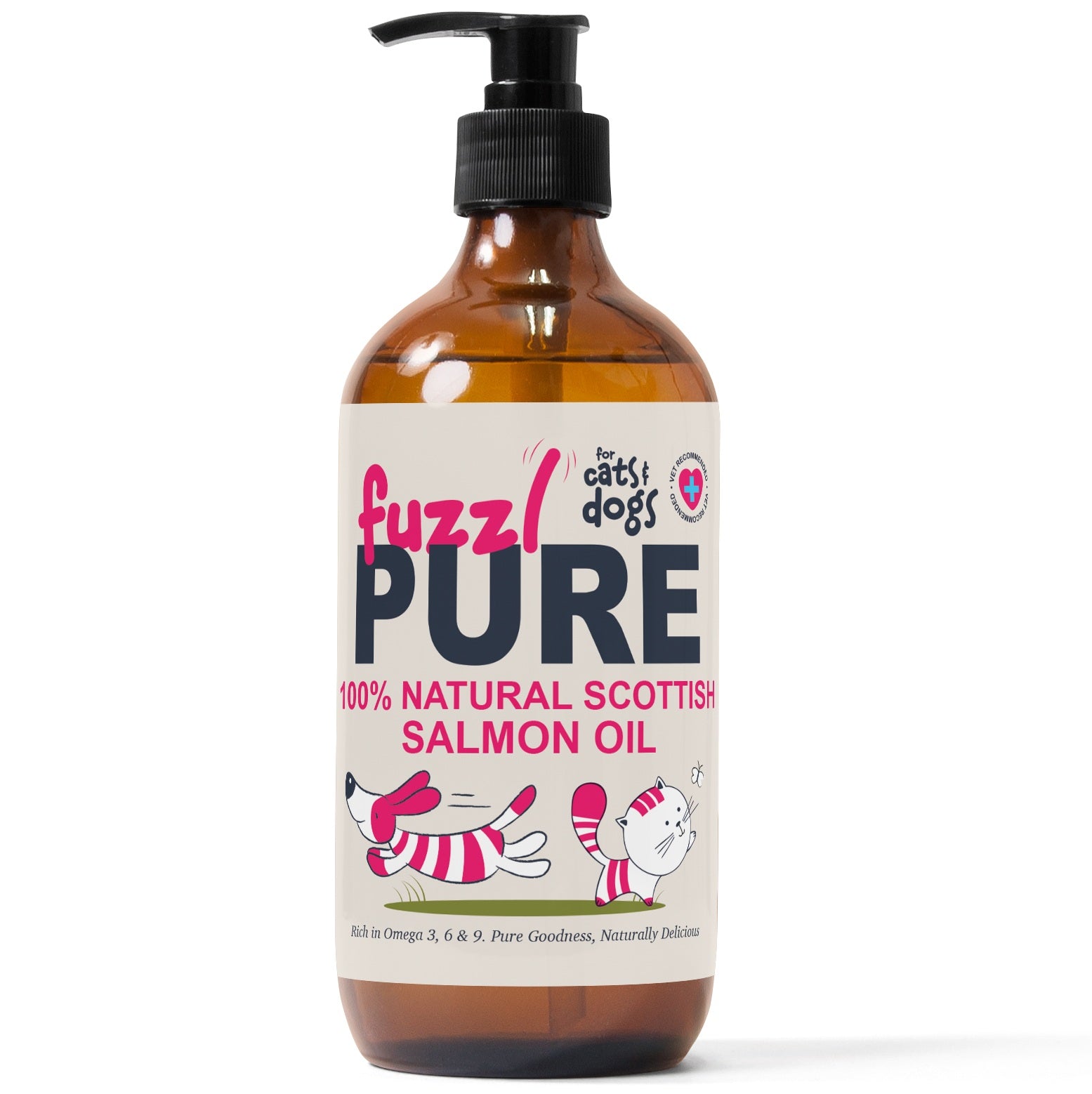 Fuzzl Scottish Salmon Oil for Dogs 500ml | Pure Cold Pressed
