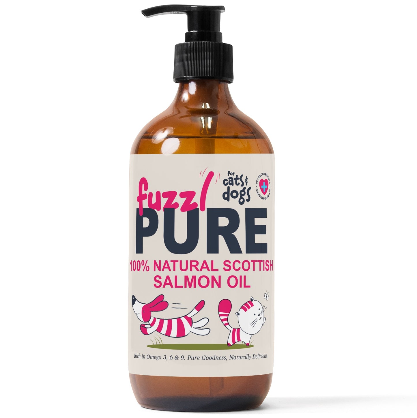 Fuzzl Scottish Salmon Oil for Dogs 500ml – Pure Cold Pressed