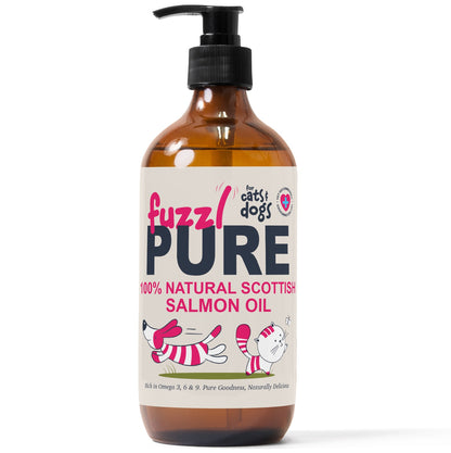 Fuzzl Scottish Salmon Oil for Dogs 500ml – Pure Cold Pressed
