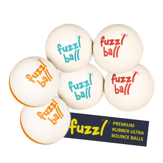 Fuzzl Ultra Bounce Dog Balls 6cm | 6 Pack – Tennis Ball Alternative - Fuzzl Pet