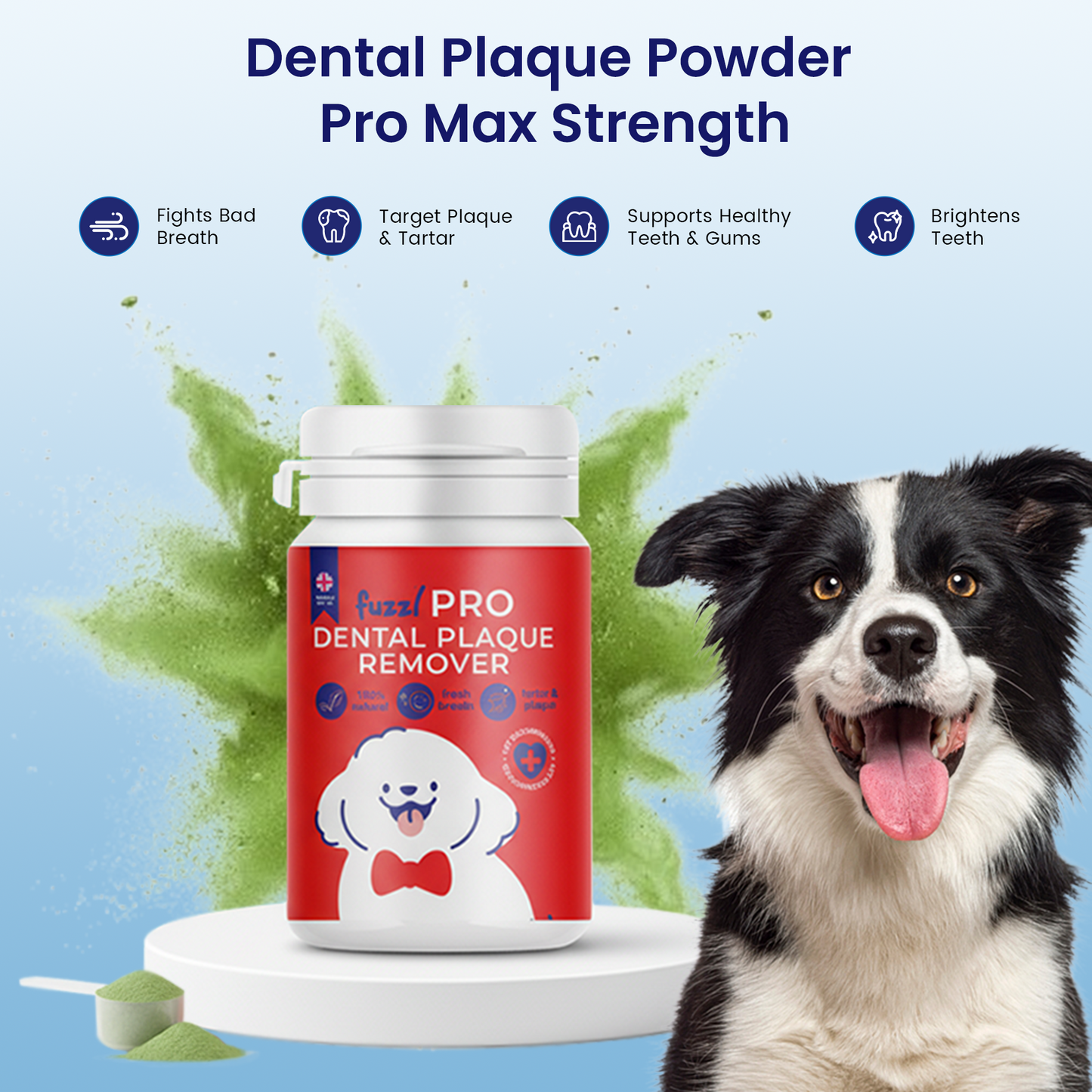 Fuzzl Plaque Powder 170g Pro Max Strength Vet Approved – Advanced