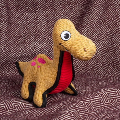 Fuzzl Dippy the Dino Tough Soft Dog Toy