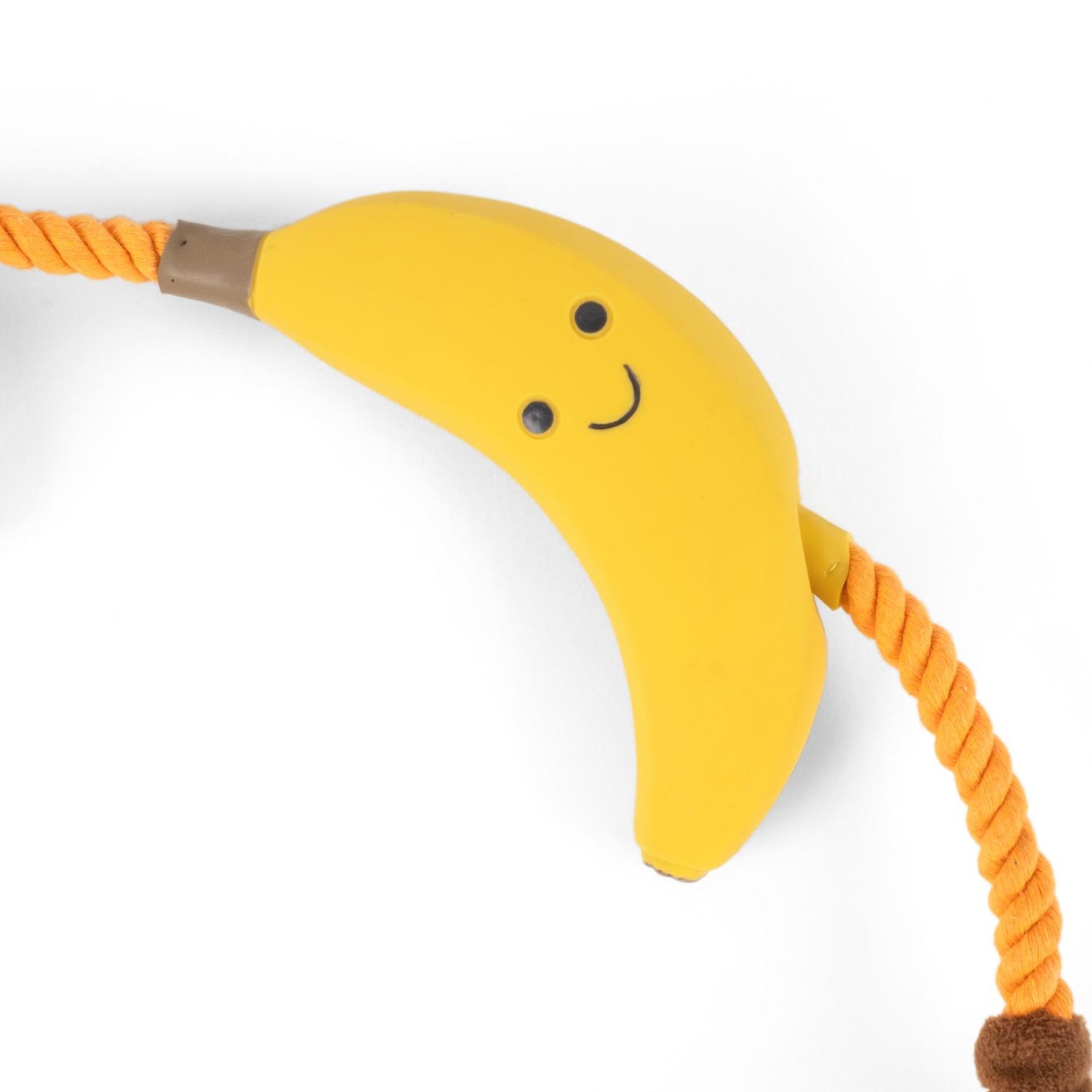 Fuzzl Tugga Bananas Dog Toy - Rope Latex and Plush Dog and Puppy