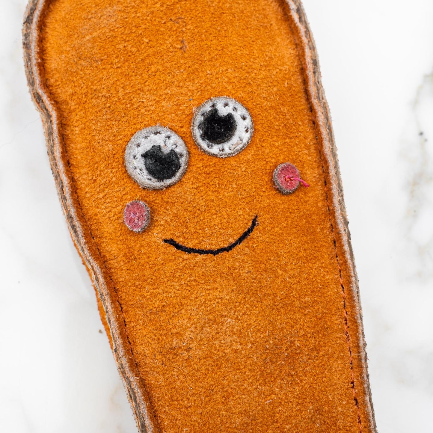 Fuzzl Eco Leather Carrot | Natural Tough Chew Dog Toy