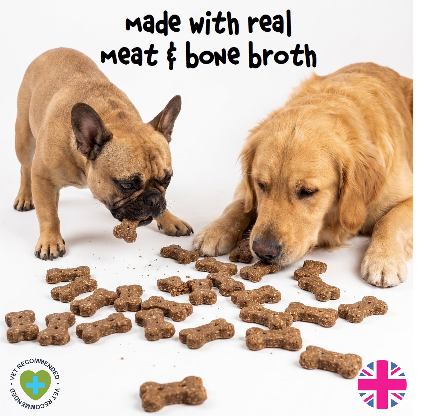 Fuzzl Broth Co. | Mixed Bone Broth Dog Treats Variety Tub (1kg Bulk)