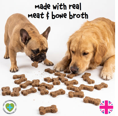 Fuzzl Broth Co. | Mixed Bone Broth Dog Treats Variety Tub (1kg Bulk)