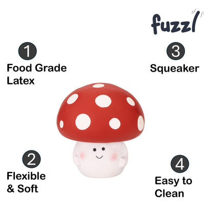 Fuzzl Magic Shroom Latex Soft Chew Toy