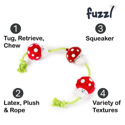 Dog Toy Enrichment Chew Interactive Tugga Magic Shroom