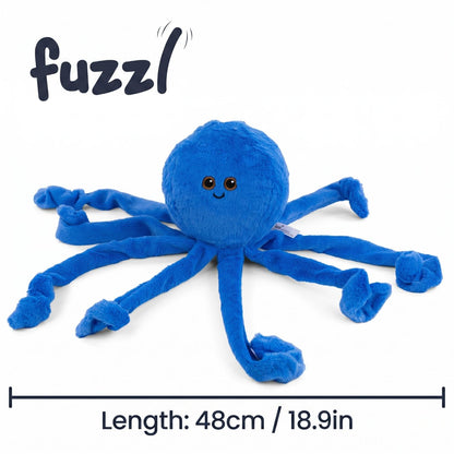 Fuzzl Big Ozzie the Octopus | Plush Dog Toy with 4 Squeakers
