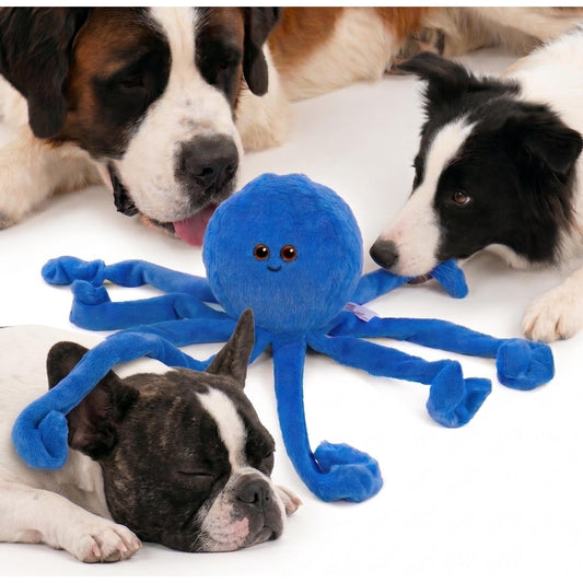 Fuzzl Big Ozzie the Octopus | Plush Dog Toy with 4 Squeakers - Fuzzl Pet