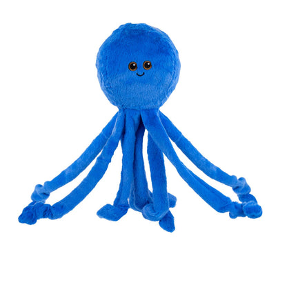 Fuzzl Big Ozzie the Octopus | Plush Dog Toy with 4 Squeakers