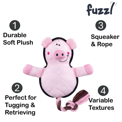 Fuzzl Dura Pickles Pig Dog Toy