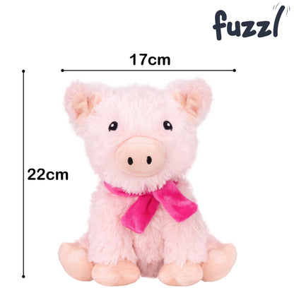 Fuzzl Super Soft Plush Pig Dog Toy with Giggle Squeaker – Durable - Fuzzl Pet