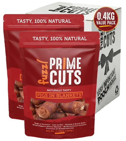 Fuzzl Prime Cuts Pigs in Blankets Dog Treats | 2x200g Pack - Fuzzl Pet