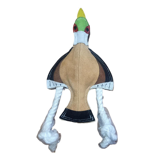 Fuzzl Eco Leather Pip Pheasant – Durable Dog Toy