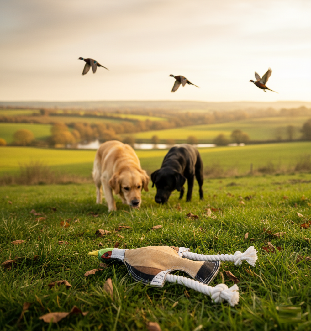 Fuzzl Eco Leather Pip Pheasant – Durable Dog Toy