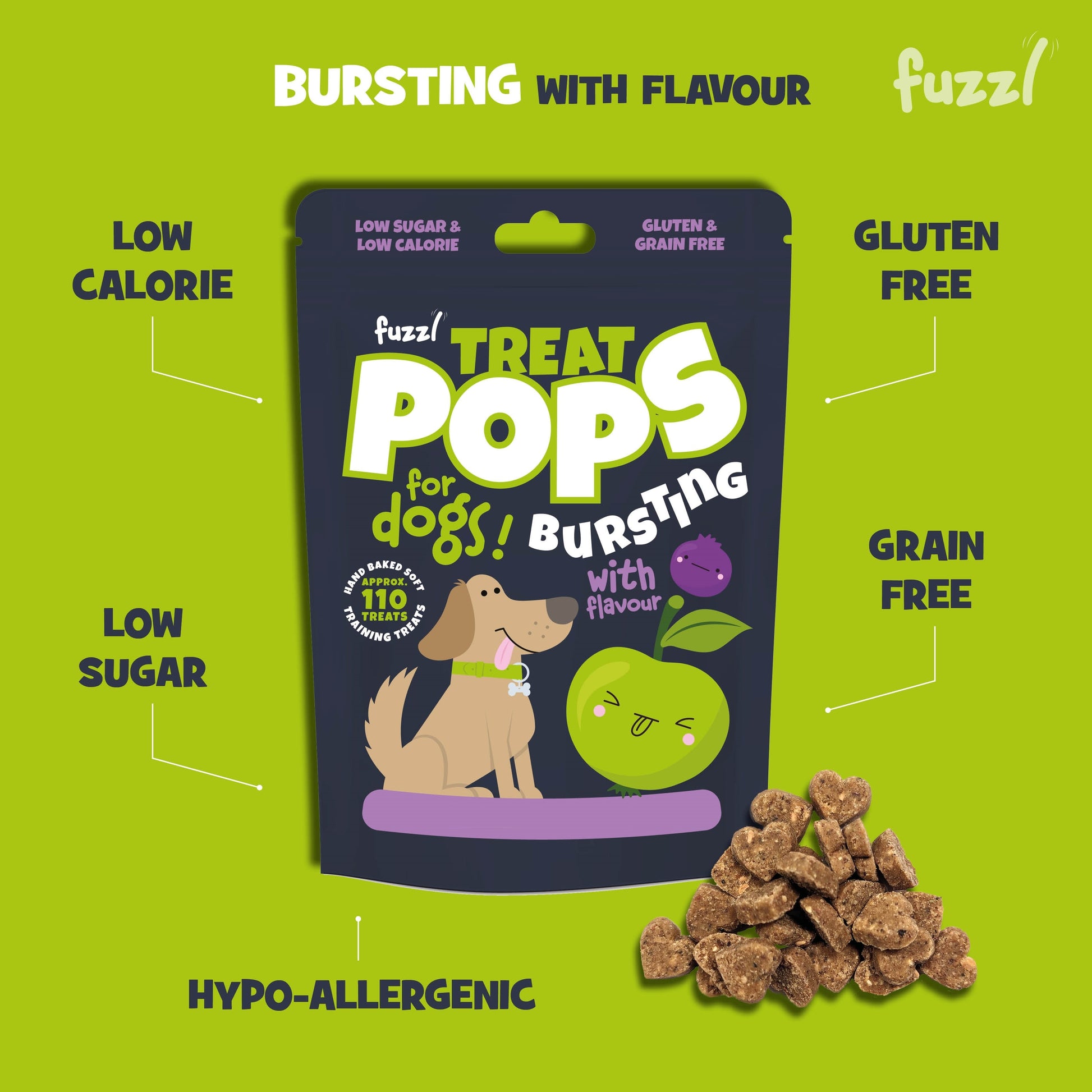 Fuzzl Puppy Pops Variety Pack WITH Glow Ball – Durable Dog Toy - Fuzzl Pet