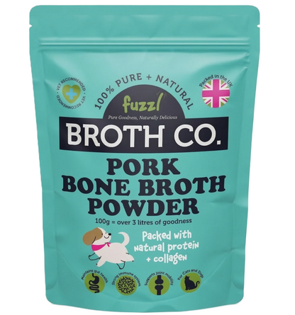 Fuzzl Broth Co. Pork Bone Broth | Joint & Gut Health Topper 100g