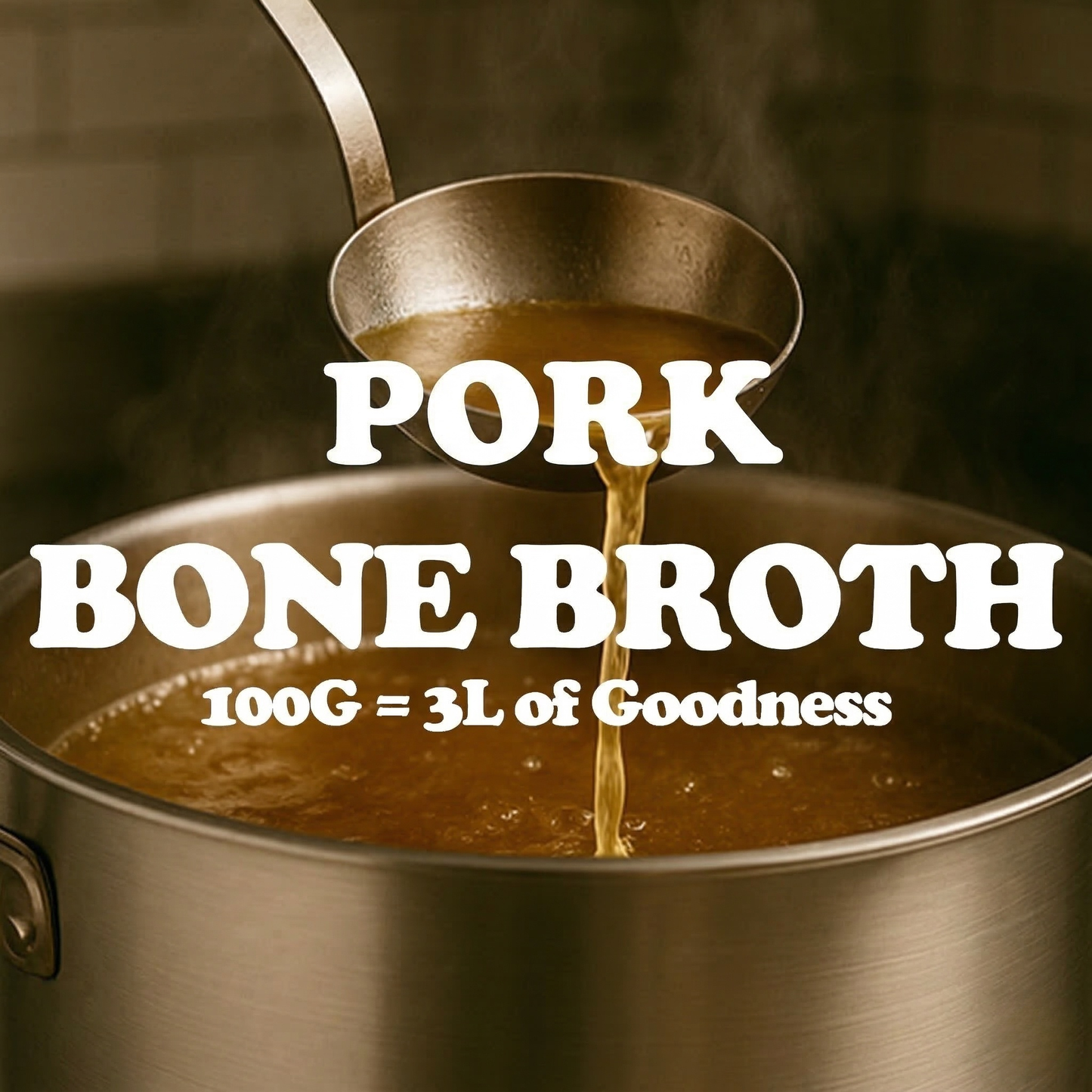 Fuzzl Broth Co. Pork Bone Broth | Joint & Gut Health Topper 100g