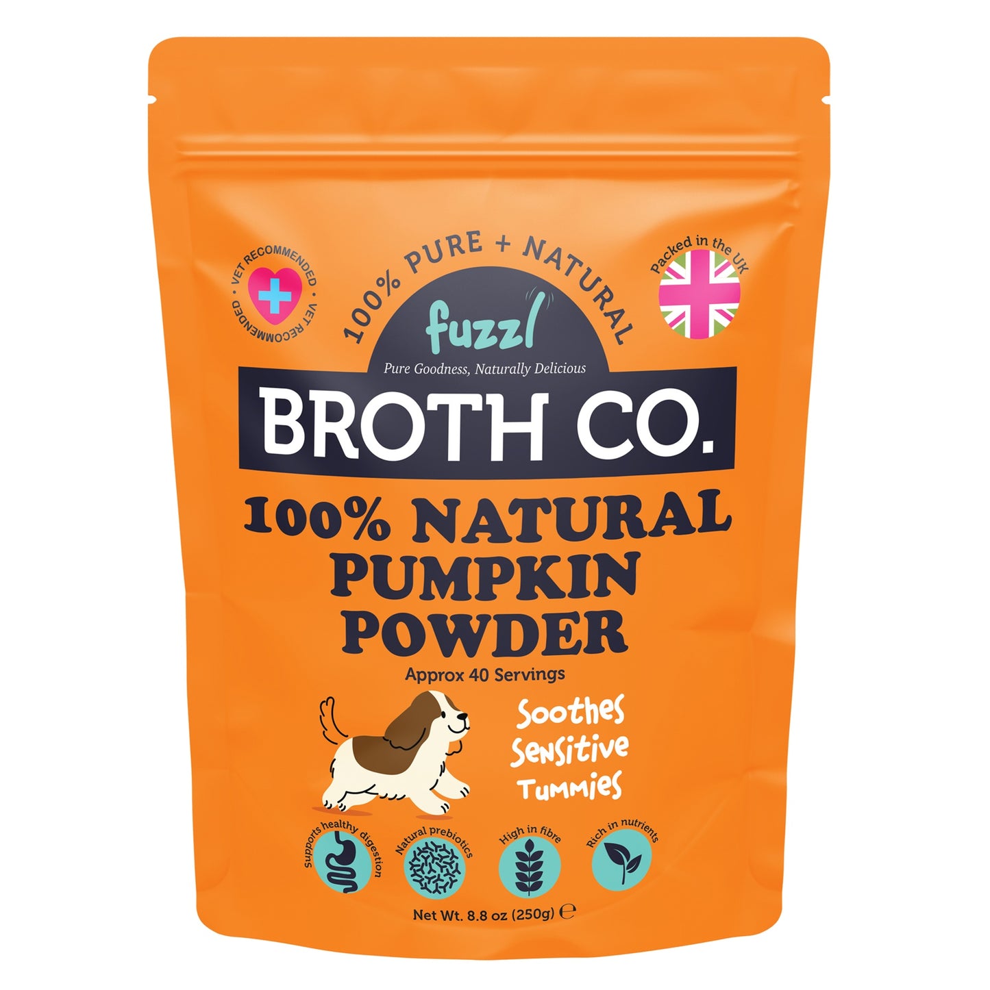 Fuzzl Pumpkin Powder for Dogs 250g | Digestive Support Supplement - Fuzzl Pet