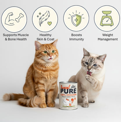 Fuzzl PURE Freeze Dried Chicken Breast - Cat - 200g tube