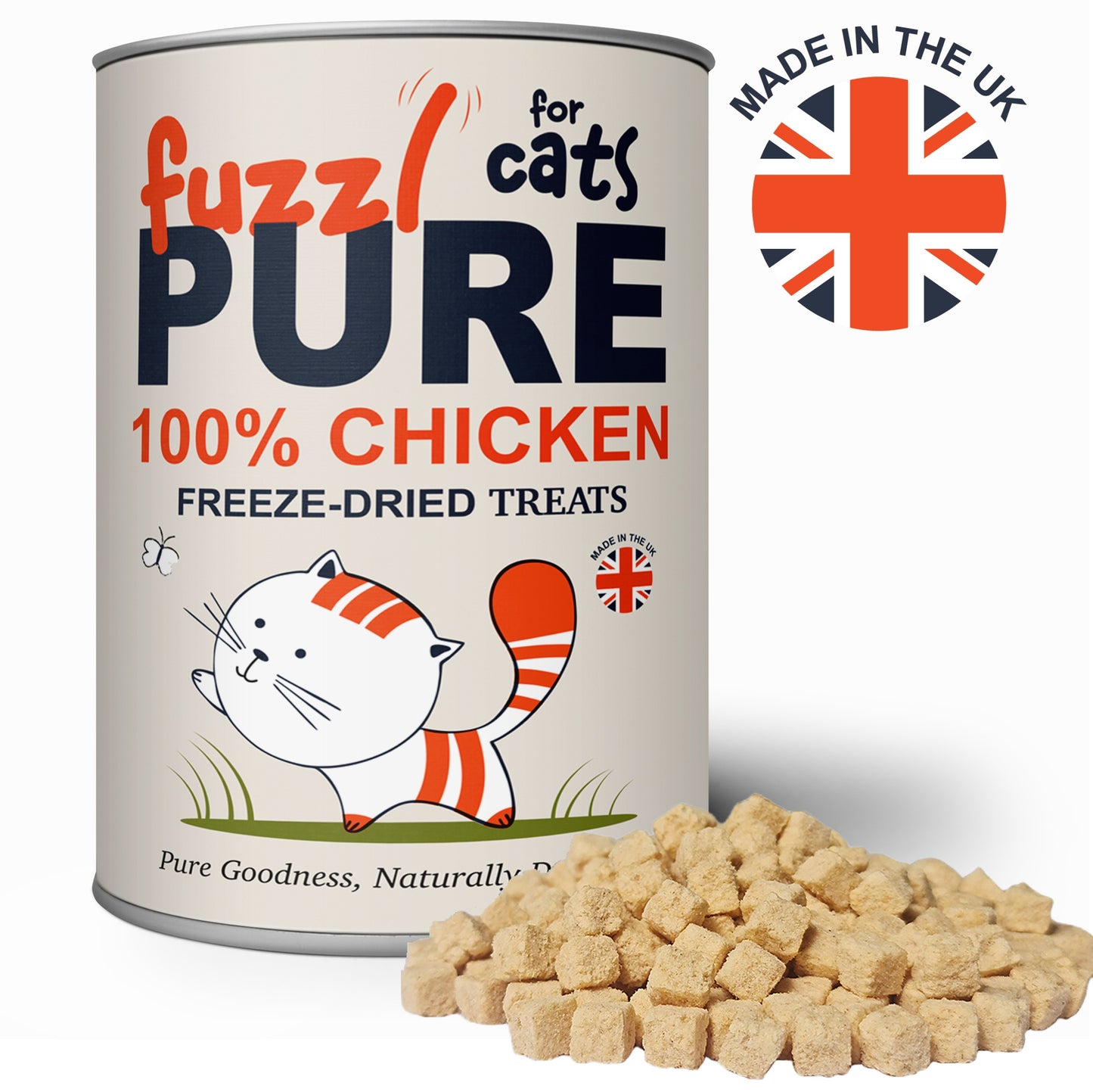 Fuzzl PURE Freeze Dried Chicken Breast - Cat - 200g tube