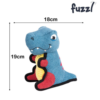 Fuzzl Rex the Dino Tough Soft Dog Toy