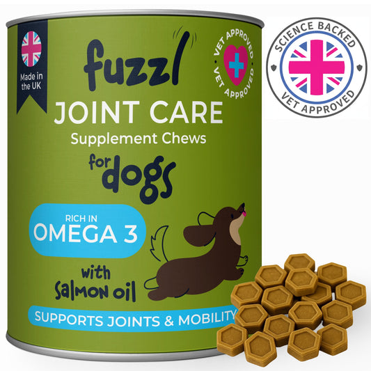 Fuzzl Joint Care Supplement Chews Max Strength - Hip and Joint Aid - Jumbo 180g
