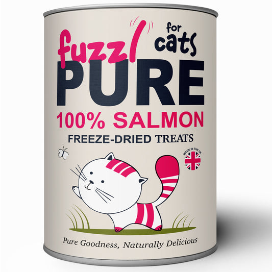 Fuzzl PURE Freeze Dried Salmon Cat 150g Tube - 150g Tube