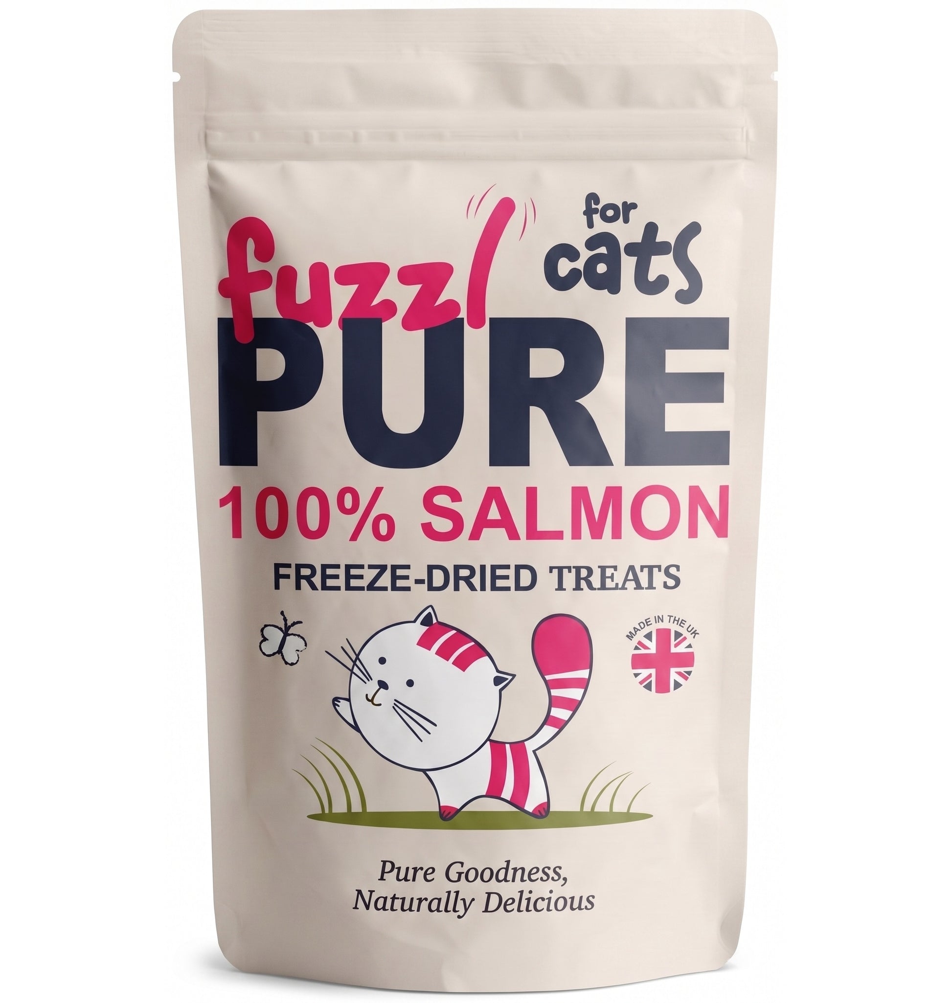 Fuzzl PURE Freeze Dried Salmon Cat Treats | 50g Pouch - Fuzzl Pet
