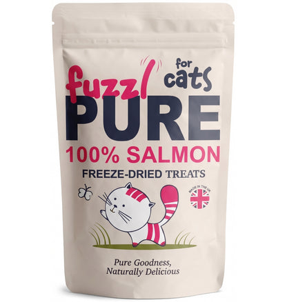 Fuzzl PURE Freeze Dried Salmon Cat Treats | 50g Pouch - Fuzzl Pet