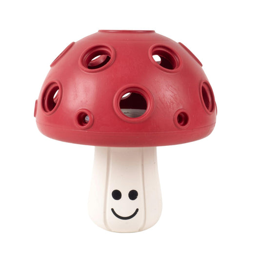 Fuzzl Eco Rubber Magic Shroom - Red Dog Toy – Durable Dog Toy