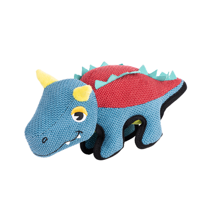 Fuzzl Spike the Dino Tough Soft Dog Toy