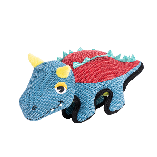 Fuzzl Spike the Dino Tough Soft Dog Toy