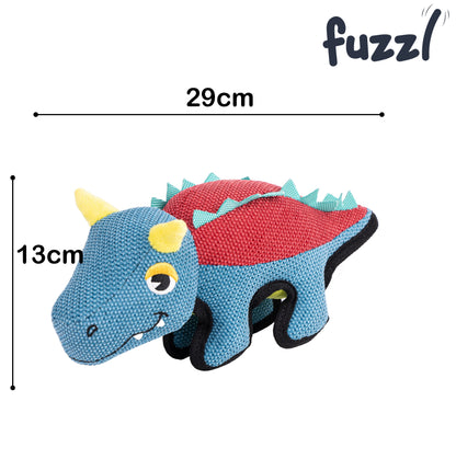 Fuzzl Spike the Dino Tough Soft Dog Toy