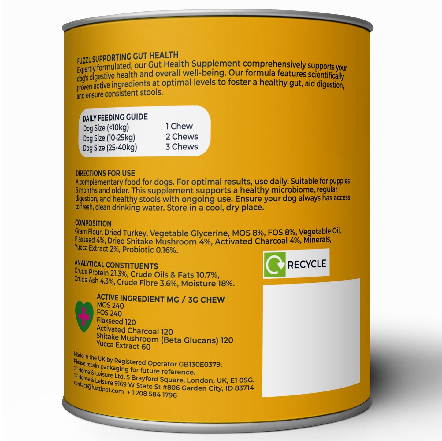 Fuzzl Pre Pro Biotic Digestion Supplement Treats for Dogs - Science - Fuzzl Pet