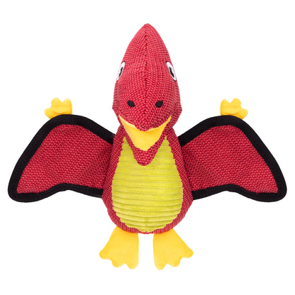 Fuzzl Terry the Dino Canvas Soft Dog Toy