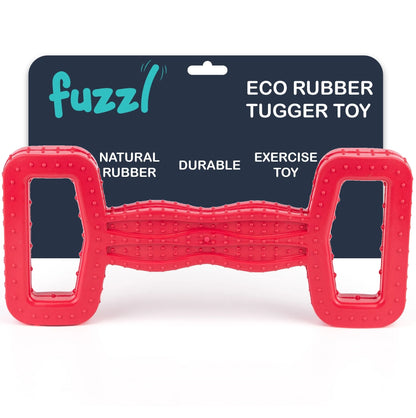 Fuzzl Eco Rubber Tugger – Red Dog Toy – Durable Dog Toy - Fuzzl Pet